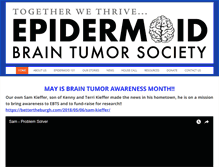 Tablet Screenshot of epidermoidbraintumorsociety.org